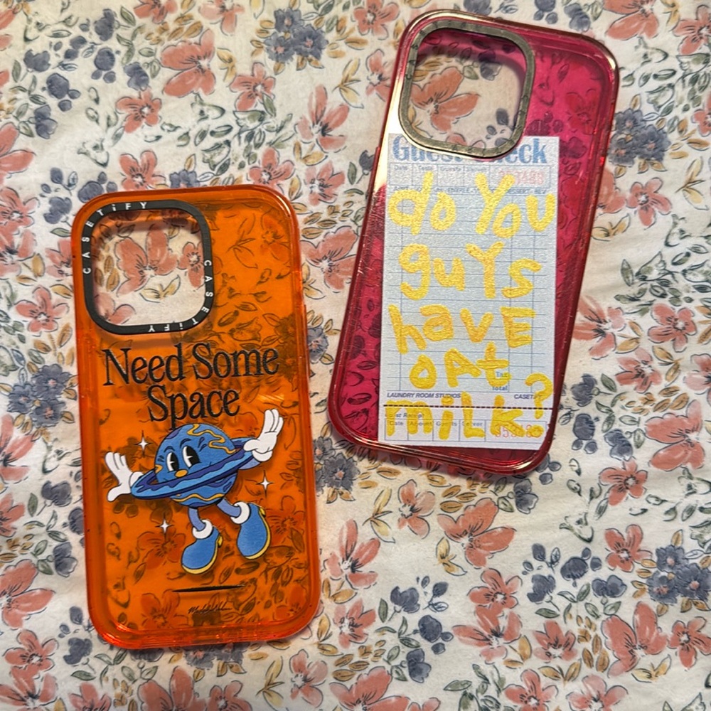 Two CASETIFY iPhone 14 Pro Cases